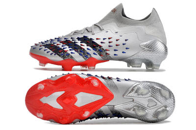 Adidas Predator Freak.1 FG Football Boots - Silver/Blue/Red/Black