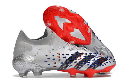 Adidas Predator Freak.1 FG Football Boots - Silver/Blue/Red/Black