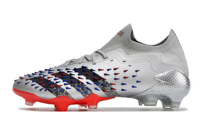Adidas Predator Freak.1 FG Football Boots - Silver/Blue/Red/Black