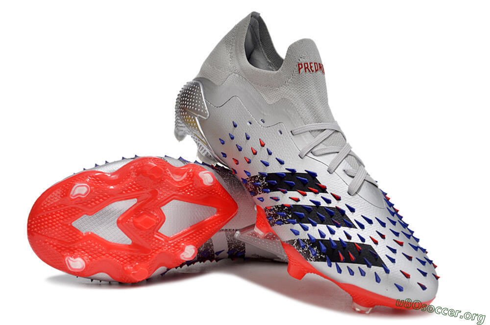 Adidas Predator Freak.1 FG Football Boots - Silver/Blue/Red/Black 0