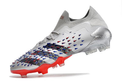 Adidas Predator Freak.1 FG Football Boots - Silver/Blue/Red/Black