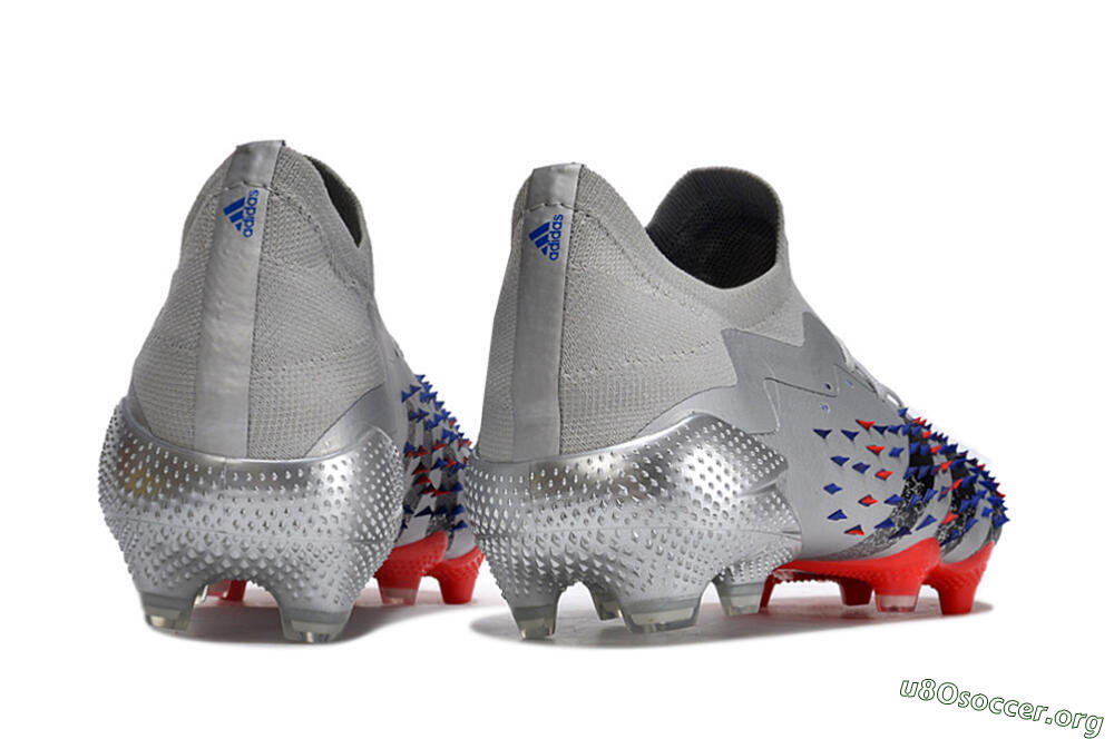 Adidas Predator Freak.1 FG Football Boots - Silver/Blue/Red/Black 6