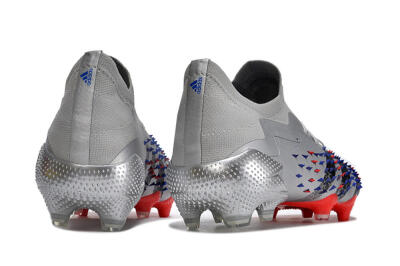 Adidas Predator Freak.1 FG Football Boots - Silver/Blue/Red/Black
