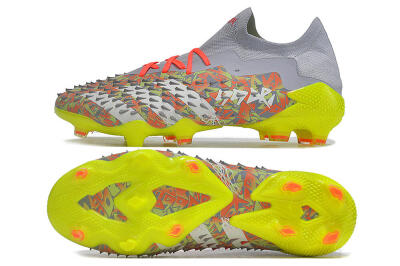 Adidas Predator Freak.1 FG Football Boots - Grey/White/Orange/Green