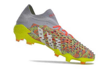 Adidas Predator Freak.1 FG Football Boots - Grey/White/Orange/Green