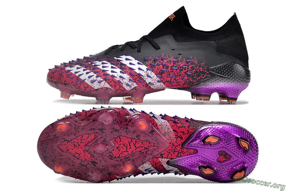 Adidas Predator Freak.1 FG Football Boots - Black/Pink/Purple 1