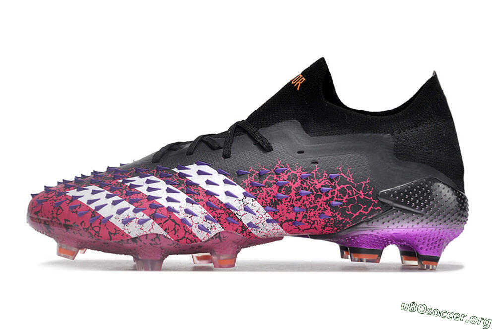 Adidas Predator Freak.1 FG Football Boots - Black/Pink/Purple 3