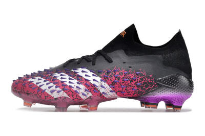 Adidas Predator Freak.1 FG Football Boots - Black/Pink/Purple