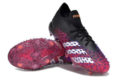 Adidas Predator Freak.1 FG Football Boots - Black/Pink/Purple