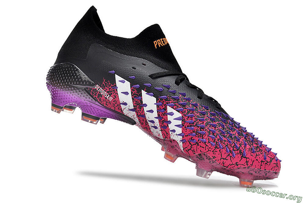 Adidas Predator Freak.1 FG Football Boots - Black/Pink/Purple 4