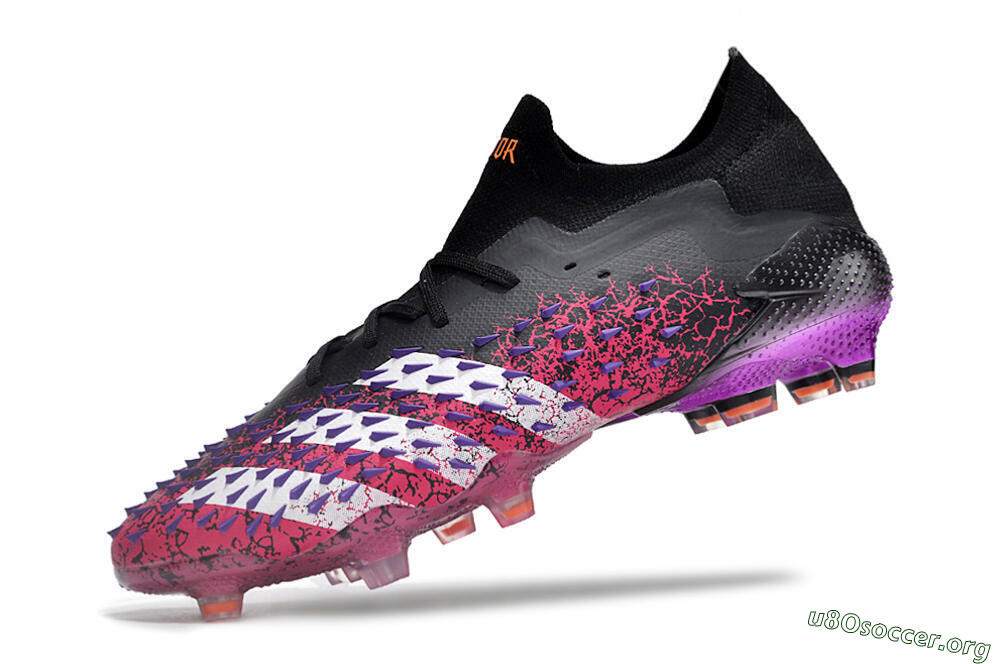 Adidas Predator Freak.1 FG Football Boots - Black/Pink/Purple 5
