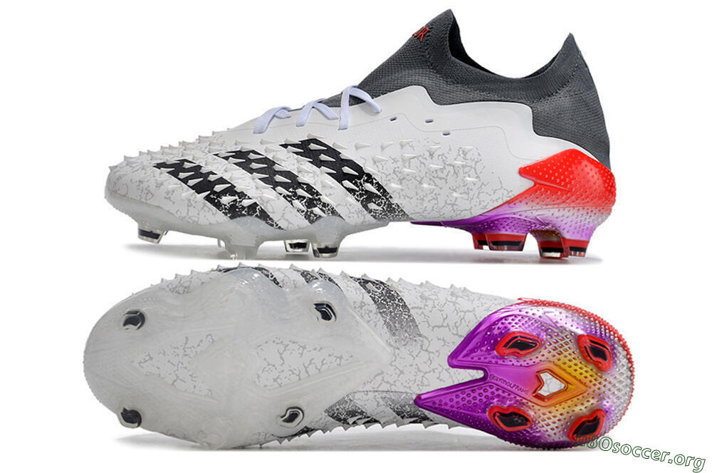 Adidas Predator Freak.1 FG Football Boots - White/Black/Grey/Red 1