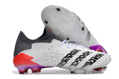 Adidas Predator Freak.1 FG Football Boots - White/Black/Grey/Red