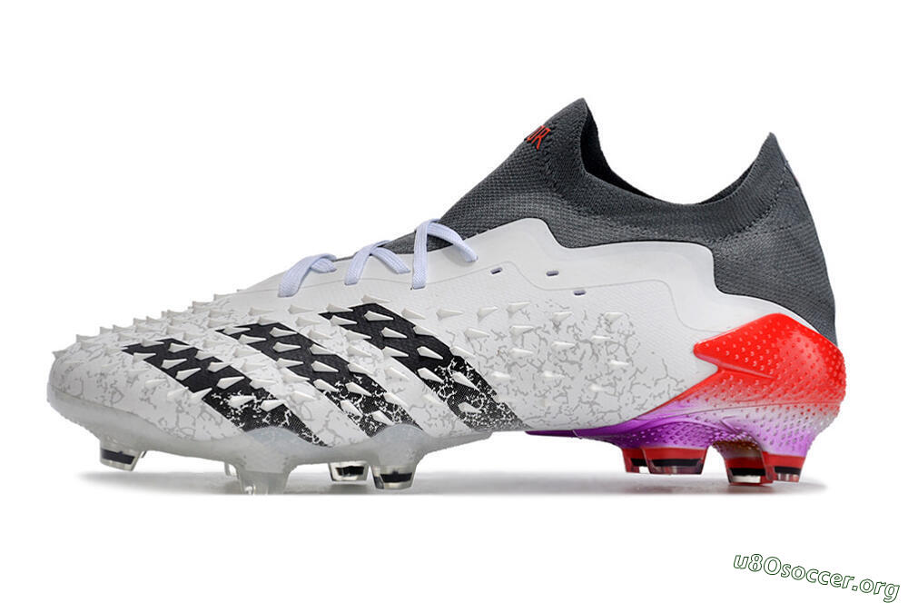 Adidas Predator Freak.1 FG Football Boots - White/Black/Grey/Red 3