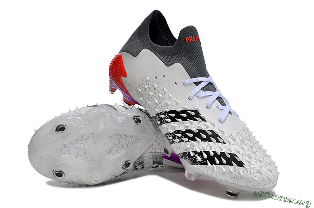 Adidas Predator Freak.1 FG Football Boots - White/Black/Grey/Red 0