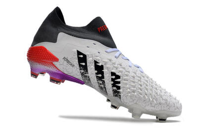 Adidas Predator Freak.1 FG Football Boots - White/Black/Grey/Red