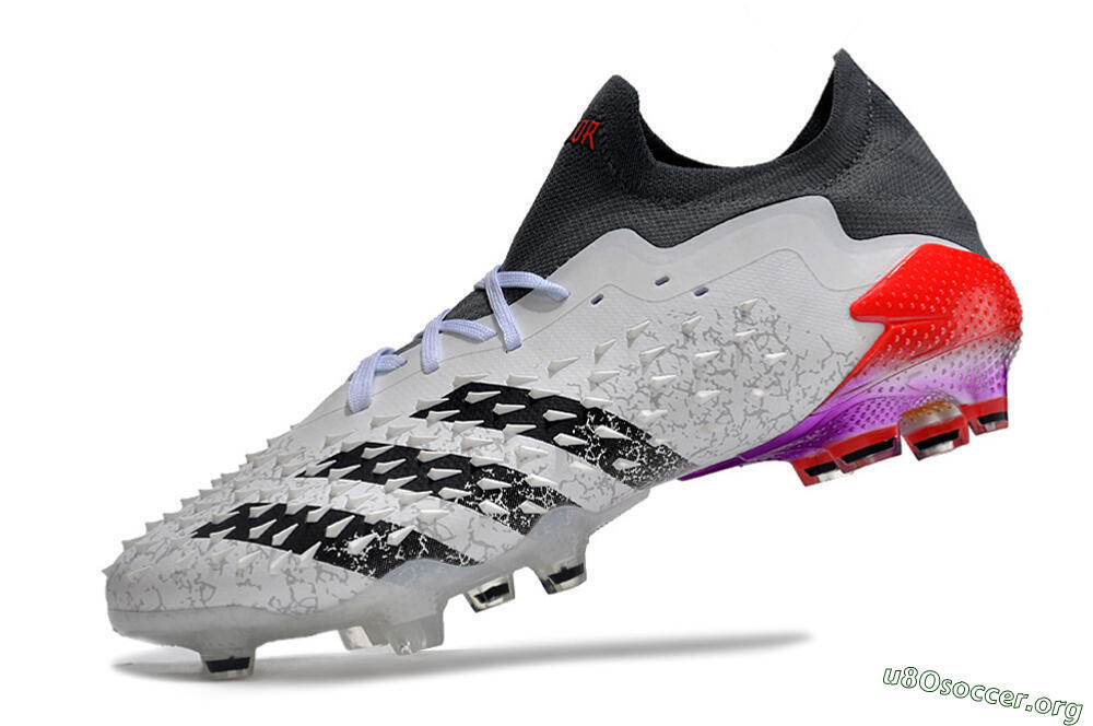 Adidas Predator Freak.1 FG Football Boots - White/Black/Grey/Red 5