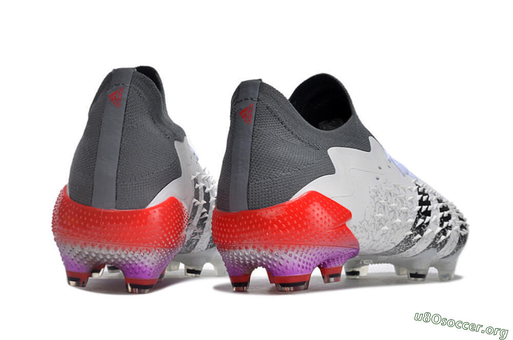 Adidas Predator Freak.1 FG Football Boots - White/Black/Grey/Red 6