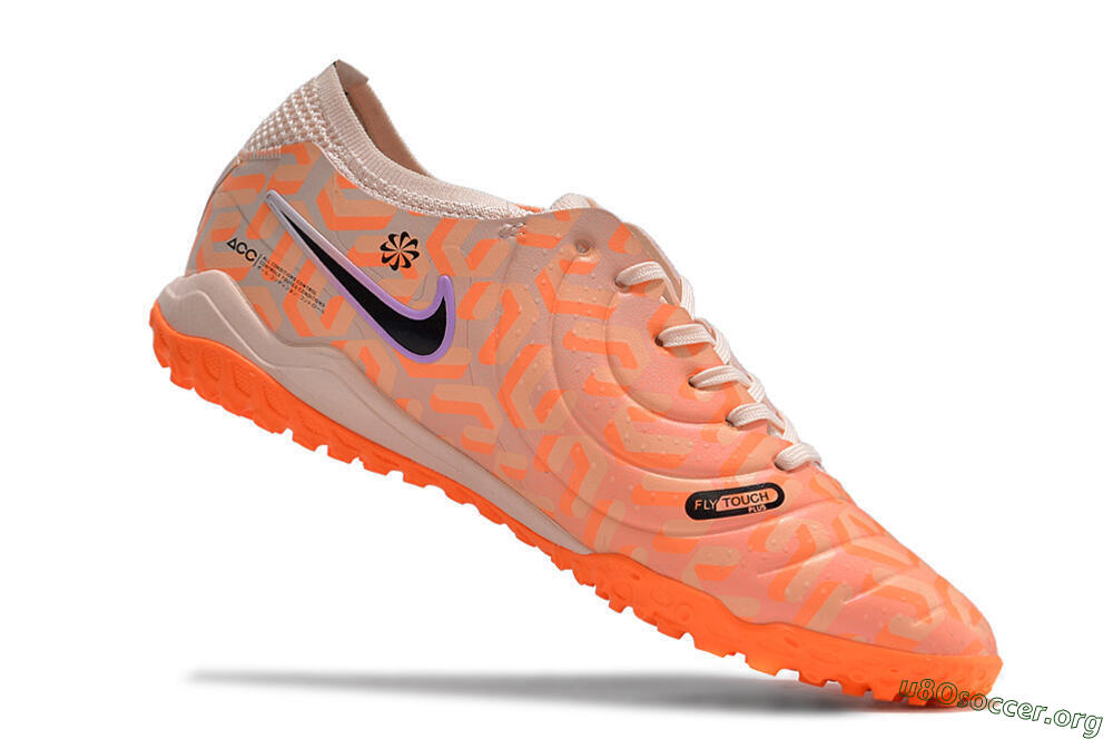Nike Tiempo Legend 10 Elite TF Football Shoes - Orange/White/Black 6