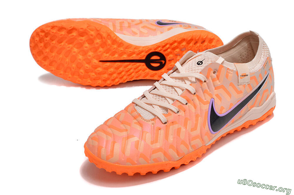 Nike Tiempo Legend 10 Elite TF Football Shoes - Orange/White/Black 0
