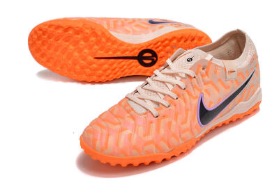 Nike Tiempo Legend 10 Elite TF Football Shoes - Orange/White/Black