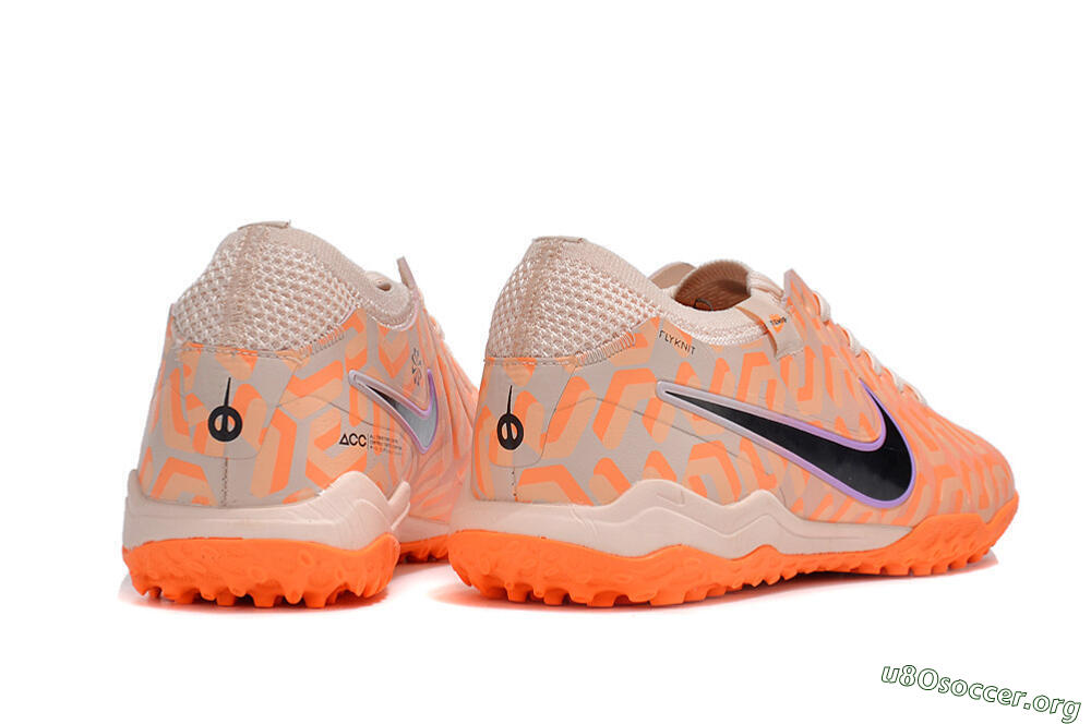 Nike Tiempo Legend 10 Elite TF Football Shoes - Orange/White/Black 8