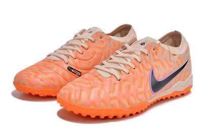 Nike Tiempo Legend 10 Elite TF Football Shoes - Orange/White/Black