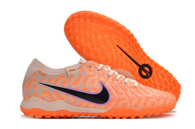 Nike Tiempo Legend 10 Elite TF Football Shoes - Orange/White/Black