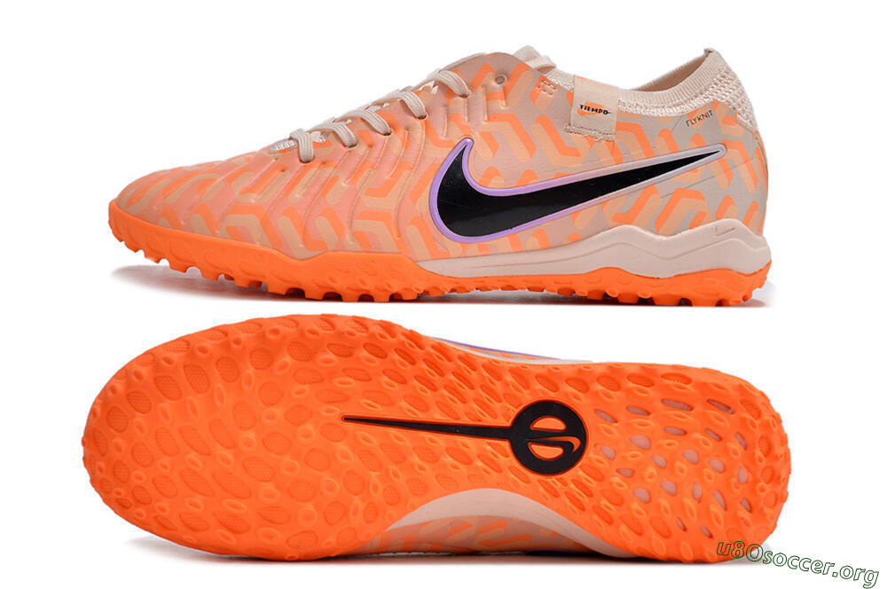 Nike Tiempo Legend 10 Elite TF Football Shoes - Orange/White/Black 1