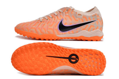 Nike Tiempo Legend 10 Elite TF Football Shoes - Orange/White/Black