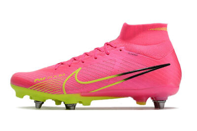 Nike Air Zoom Mercurial Superfly 9 Elite SG Football Boots - Pink/Green/Black