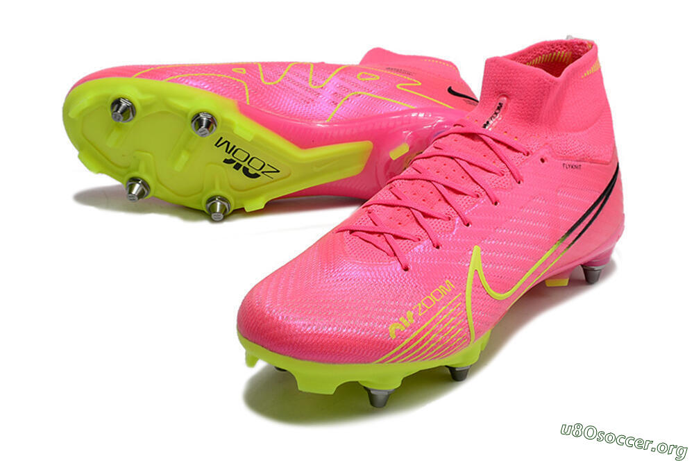 Nike Air Zoom Mercurial Superfly 9 Elite SG Football Boots - Pink/Green/Black 0