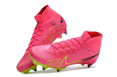 Nike Air Zoom Mercurial Superfly 9 Elite SG Football Boots - Pink/Green/Black