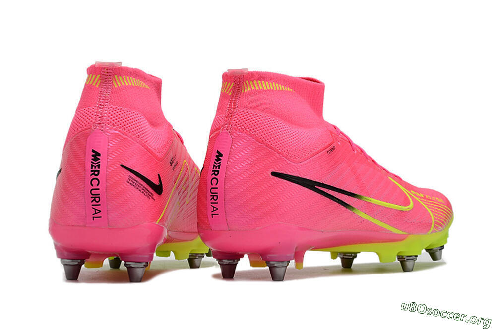 Nike Air Zoom Mercurial Superfly 9 Elite SG Football Boots - Pink/Green/Black 9