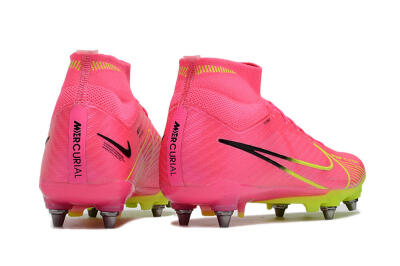 Nike Air Zoom Mercurial Superfly 9 Elite SG Football Boots - Pink/Green/Black