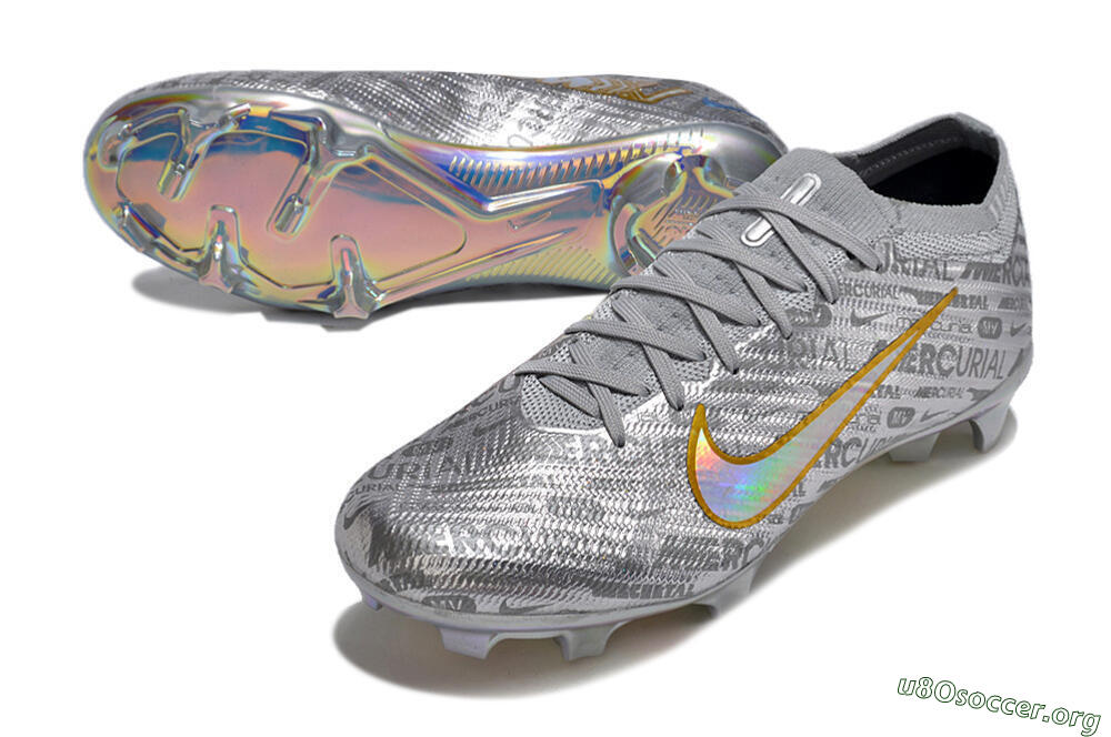 Nike Air Zoom Mercurial Vapor 15 Elite FG Football Boots - Silver/Gold 0
