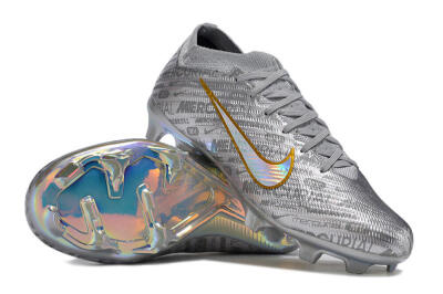 Nike Air Zoom Mercurial Vapor 15 Elite FG Football Boots - Silver/Gold