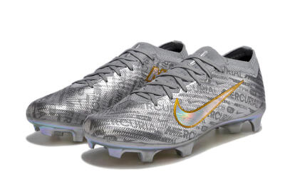 Nike Air Zoom Mercurial Vapor 15 Elite FG Football Boots - Silver/Gold