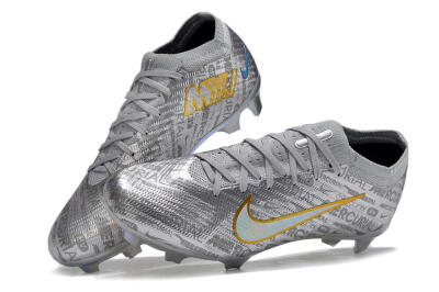 Nike Air Zoom Mercurial Vapor 15 Elite FG Football Boots - Silver/Gold