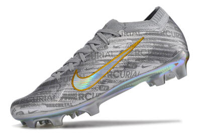 Nike Air Zoom Mercurial Vapor 15 Elite FG Football Boots - Silver/Gold