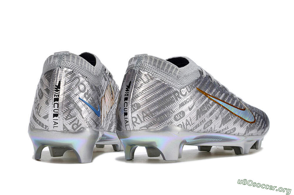 Nike Air Zoom Mercurial Vapor 15 Elite FG Football Boots - Silver/Gold 9