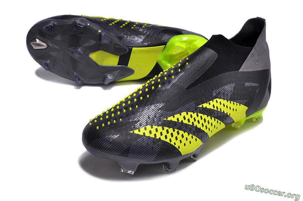 Adidas Predator Accuracy+ FG Football Boots - Black/Grey/Yellow 0