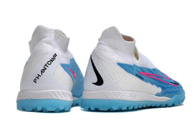Nike Phantom GX Elite DF Link TF Football Shoes - White/Blue/Pink