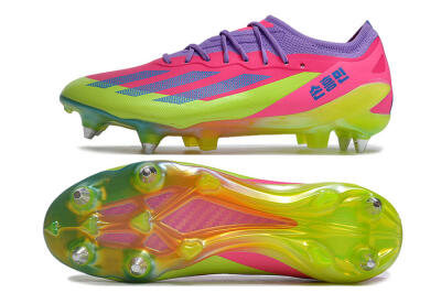 Adidas X Crazyfast.1 SG Football Boots - Purple/Pink/Blue/Yellow