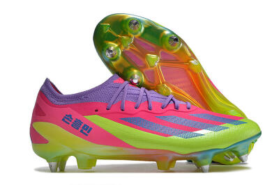 Adidas X Crazyfast.1 SG Football Boots - Purple/Pink/Blue/Yellow