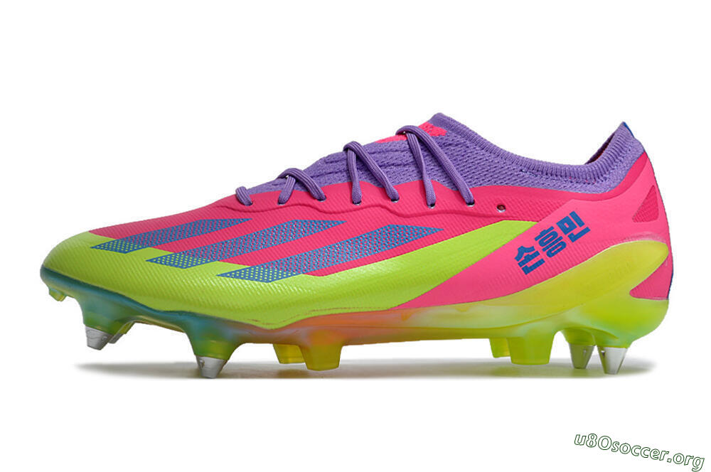 Adidas X Crazyfast.1 SG Football Boots - Purple/Pink/Blue/Yellow 3