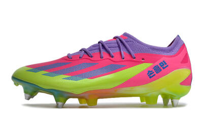 Adidas X Crazyfast.1 SG Football Boots - Purple/Pink/Blue/Yellow