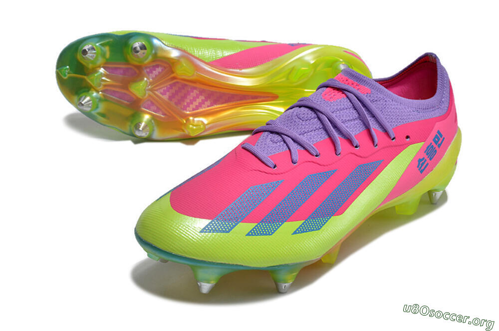 Adidas X Crazyfast.1 SG Football Boots - Purple/Pink/Blue/Yellow 0