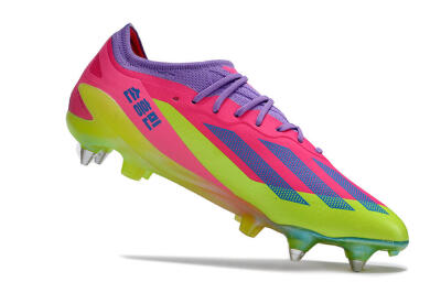 Adidas X Crazyfast.1 SG Football Boots - Purple/Pink/Blue/Yellow