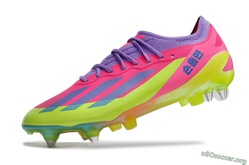 Adidas X Crazyfast.1 SG Football Boots - Purple/Pink/Blue/Yellow 5